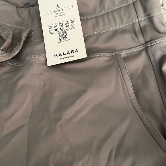 Halara women’s gray joggers.  NWT women’s large - Picture 2 of 3